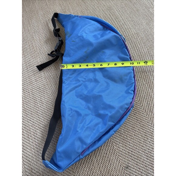 Vintage LL Bean Fanny Pack Waist Hip Belt Sling Bag 90s 1990s Purple Blue Black - Picture 11 of 12